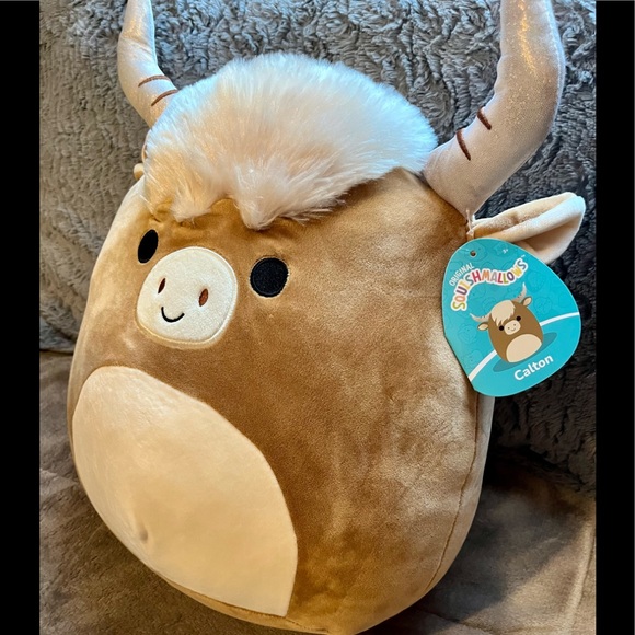 Squishmallows Other - NWT Calton the Highland Cow 12” Squishmallow